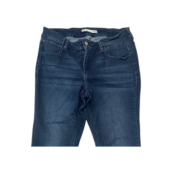 KanCan Skinny Jeans Mid-Rise Stretch Side Slit Denim Blue Women’s Size 14 - Picture 3 of 10